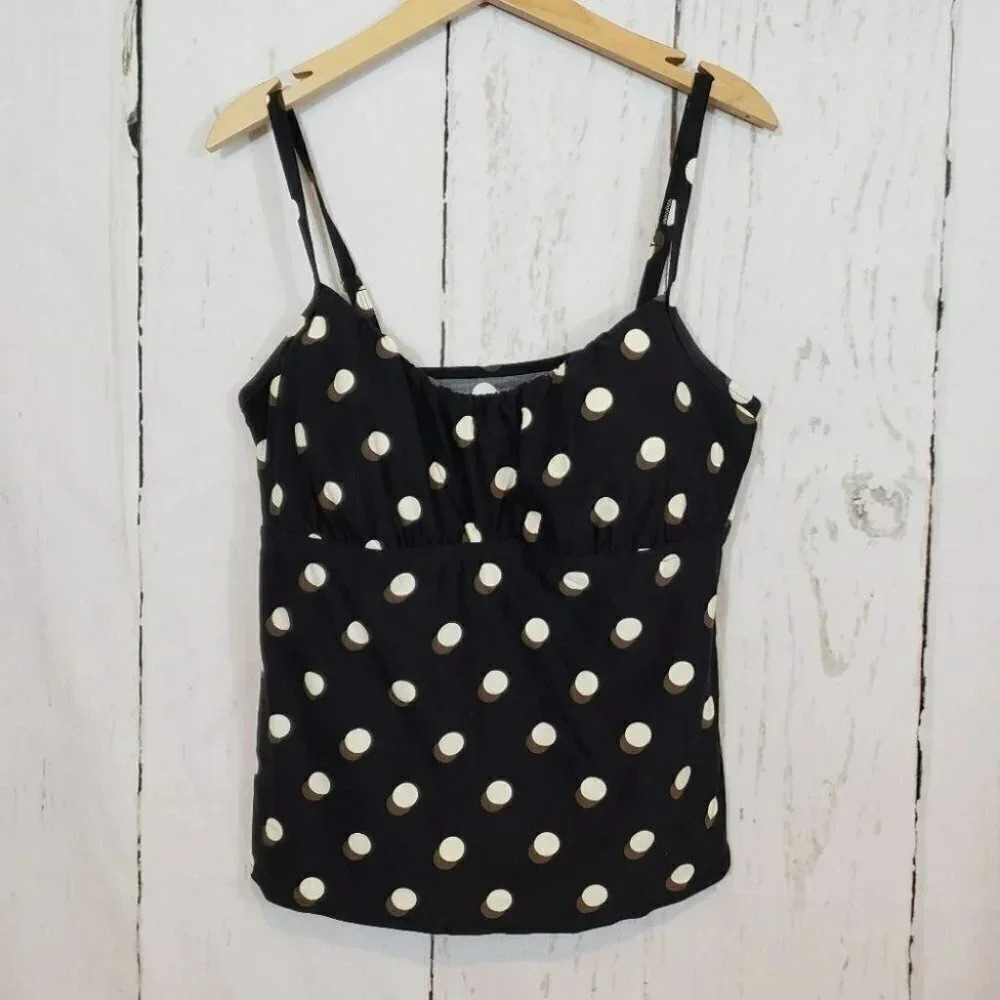 Coco‎ Reef 18W black&white polkadot tankini